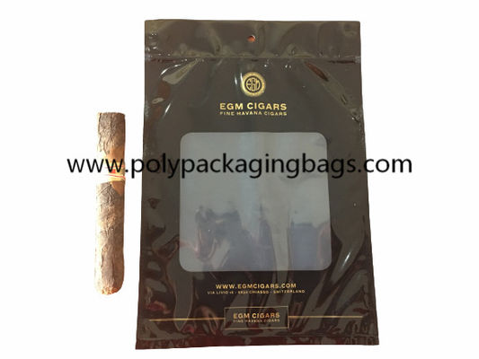 Custom Printed Ziplock Cigar Packaging Bag With Hydrating Layer
