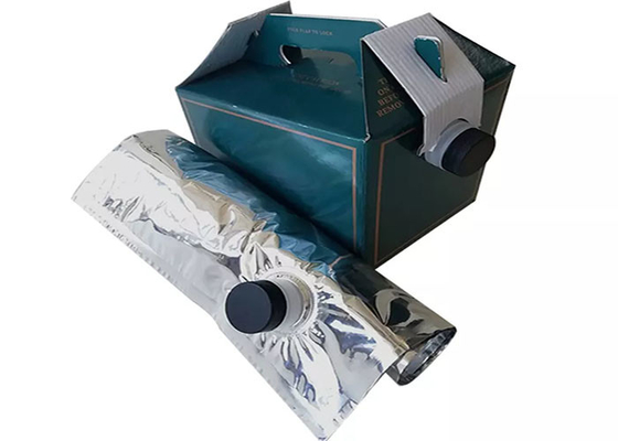 2L / 3L / 5L Tek Kullanımlık Kahve BIB Torbası, Valfli / Tıkaçlı Kutu Dispenserinde 200 220 Mikron