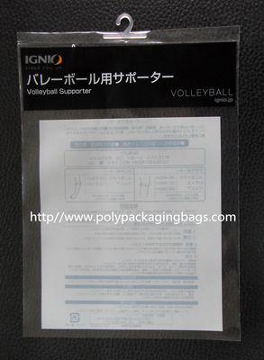 Özel Plastik Kanca Çanta / İç çamaşır, elbise askısı ile Antistatik Plastik Torba