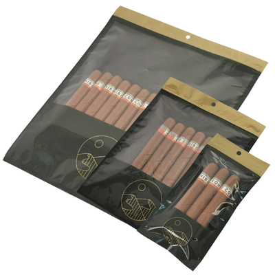Özel Baskılı Zip Lock Sigara Humidor Çantaları Sigara Aksesuarları için Nemlendirici Sistemle Nemlendirilmiş Sigara Paketleme Çantaları