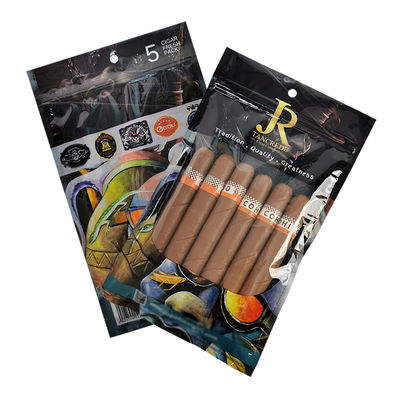 Özel Baskılı Plastik El Tipi Sigara Sarma Aksesuarları Özel Tütün Puro Seyahat Çantası Ambalaj Poşetleri İçin