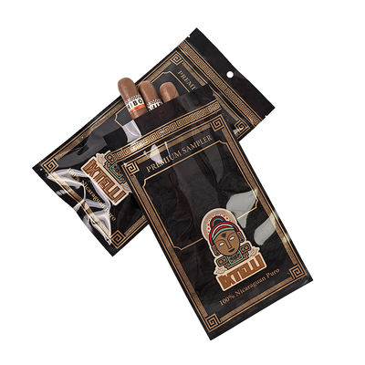 Özel Mylar Tütün Çantası Koku Geçirmez Puro Kılıfı Ziplock Yaprak Ambalajı Humidor Isı Yalıtımlı Plastik Folyo taşınabilir puro nemlendirici