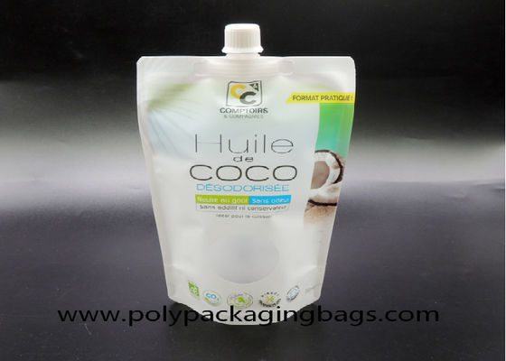 16oz 500ml Hindistan Cevizi Sütü Paketleme Kendinden Emişli Nozul Çanta Bacalı Stand Up Çanta