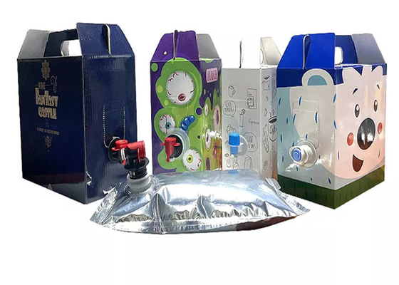 Sıvı İçecek İçin Tıkaçlı Kutuda Şeffaf 22L 25L 50L Alüminyum Aseptik Çanta