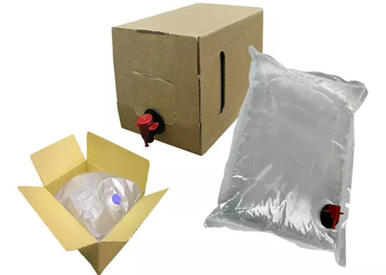 Su Suyu Sıvı İçecek Şarap İçin Tıkaçlı Kutuda 20 Litre 12L Sıvı Borulu Çanta