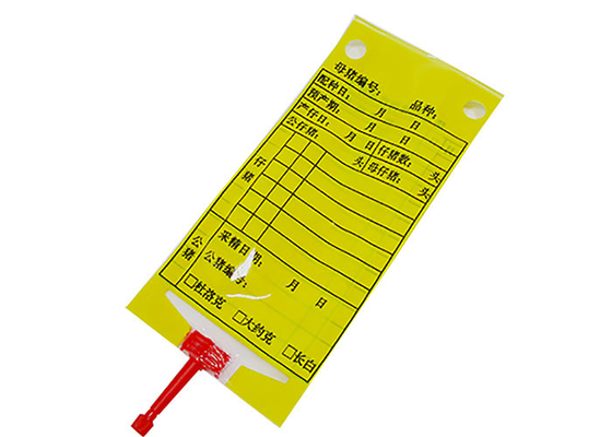 100ML Özel Domuz Semen Toplama Torbaları OPP Tasarım 0.04mm-0.22mm