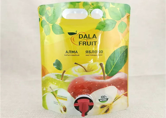 1.5L Suyu Kırmızı Şarap Sıvısı Ayakta Emzikli Kese BIB Emme Memesi Tıkaçlı Elde Taşınabilir