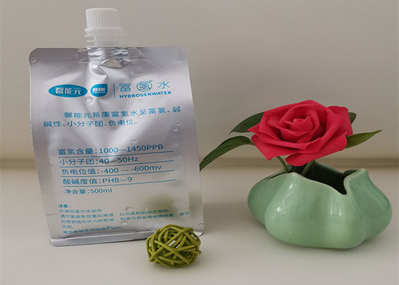 Süt Suyu Hidrojen Su için Yeniden Kullanılabilir Stand Up Plastik İçecek Sıvı Emzik Kılıfı
