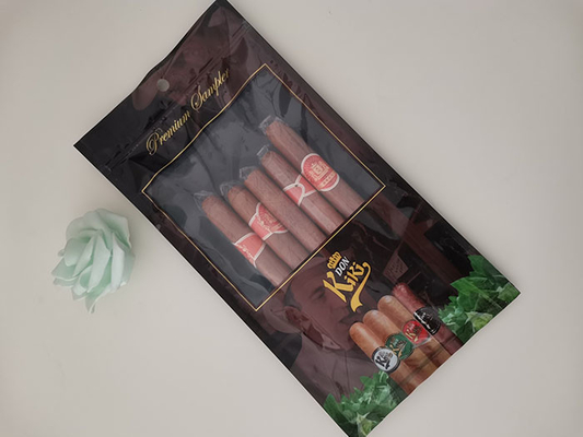 Kilitli Açılıp Kapanabilir Özel Baskı Mylar Folyo Puro Neme Çantaları