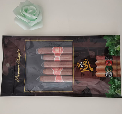 Kilitli Açılıp Kapanabilir Özel Baskı Mylar Folyo Puro Neme Çantaları