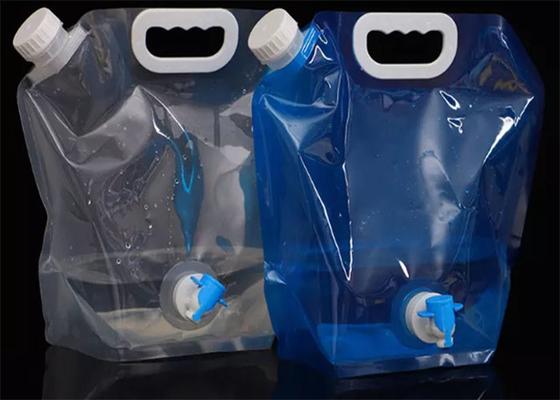 Katlanabilir 5L 10L Plastik Kova Kamp Stand Up Su Kılıfı Büyük Kapasiteli