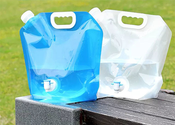 Katlanabilir 5L 10L Plastik Kova Kamp Stand Up Su Kılıfı Büyük Kapasiteli