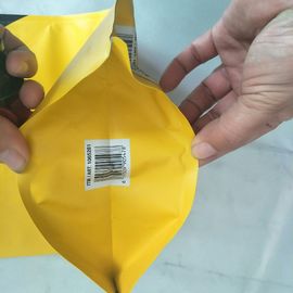 3 Litre Sarı Baskılı Ayaklı Kese, Meyve Suyu / Yağ / Şarap İçin Ağızlı / Tıkaçlı