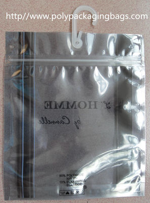 Özel Plastik Kanca Çanta / İç çamaşır, elbise askısı ile Antistatik Plastik Torba