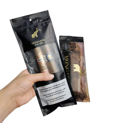 Özel Ziplock Sigara Humidor Torbaları Nemlendirilmiş Sistem ve Ekran Pencereyle 90 Gün Koruma 20 Sigara Kapasitesi
