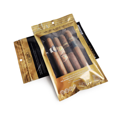 90 gün tazelik için nemlendirilmiş sistem ve ekran kutusu ile yeniden kapatılabilir puro humidor torbaları