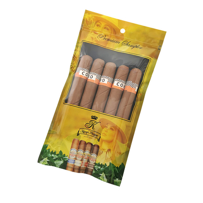 Fabrika Özel Baskılı Zip Kilitli Sigara Humidor Torbaları 69% ~ 75% RH