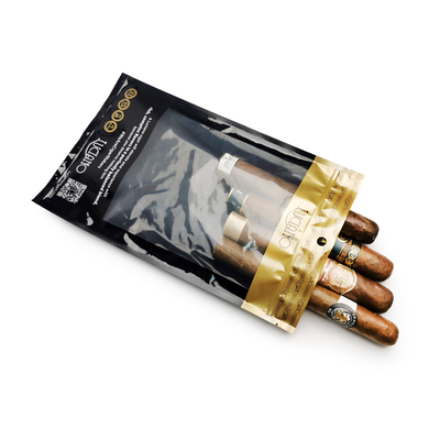 Özel Baskı Seyahat Sigara Humidor Torbası 4-6 Sigara Sigara Paketleme Torbası ile Nemlendirilmiş Plastik Torbalar