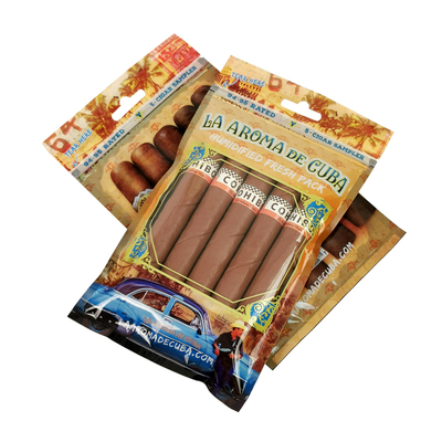 Özel Baskılı Yeniden Kapatılabilir Ziplock Nem Humidor Puro Ambalaj Poşeti Nem Katmanlı
