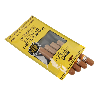 Özel Tütün Ambalajı Nemlendiricisi Plastik Cüzdanlar Nemlendirilmiş Sigara Humidor Torbaları 4-5 Sigara için Higrometre & Divider ile