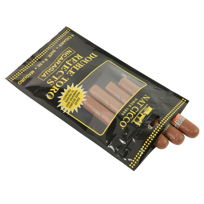 Özel Tütün Ambalajı Nemlendiricisi Plastik Cüzdanlar Nemlendirilmiş Sigara Humidor Torbaları 4-5 Sigara için Higrometre & Divider ile