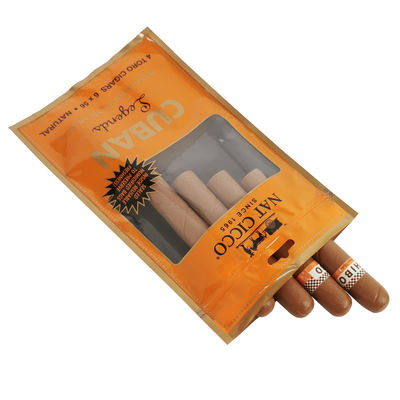 Özel Baskı Seyahat Sigara Humidor Torbası 4-6 Sigara Sigara Paketleme Torbası ile Nemlendirilmiş Plastik Torbalar