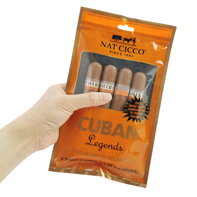 Özel Baskı Seyahat Sigara Humidor Torbası 4-6 Sigara Sigara Paketleme Torbası ile Nemlendirilmiş Plastik Torbalar