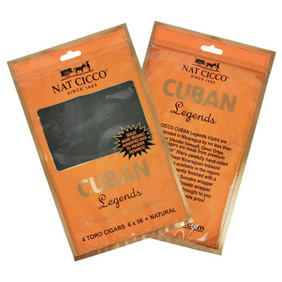 Özel Baskı Seyahat Sigara Humidor Torbası 4-6 Sigara Sigara Paketleme Torbası ile Nemlendirilmiş Plastik Torbalar