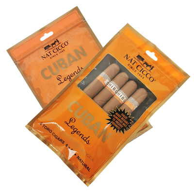 Özel Tütün Ambalajı Nemlendiricisi Plastik Cüzdanlar Nemlendirilmiş Sigara Humidor Torbaları 4-5 Sigara için Higrometre & Divider ile