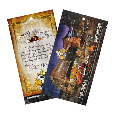 Purolu Nemlendirilmiş Torba Şeffaf Folyo Kilitli Sigara Tütünü Nem Torbası Isıyla Yapıştırılan Plastik Sigara Humidor Ambalaj Torbaları