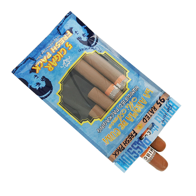 Özel Logo Ziplock Mylar Folyo Puro Ambalaj Çantası Şeffaf Plastik Yan Köşebent Ev Ürünleri ve Purolar İçin