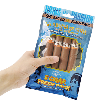 Özel Logo Ziplock Mylar Folyo Puro Ambalaj Çantası Şeffaf Plastik Yan Köşebent Ev Ürünleri ve Purolar İçin
