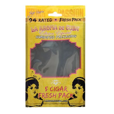 Özel Baskılı Kilitli Puro Ambalaj Poşetleri Puro Nemlendirilmiş Plastik Kılıflar Nemlendirici Katmanlı ﻿