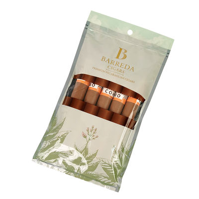 Özel Gravure Baskı Nemlendirilmiş Sigara Torbaları Ziplock Nemli Sigara Torbaları 5 Sigara Basit Paket Açık Pencere Plastik Paketi