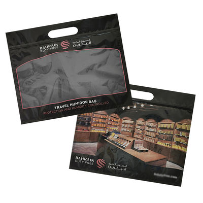 Özelleştirme Baskı Nem Sigara Keseleri Fermuarlı Sigara Humidor Ambalaj Seyahat Nemi Nemlendirici Çanta