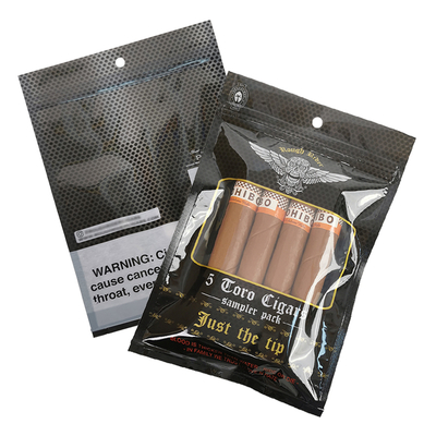 Özel Basılmış Logo Yolculuk ve Nem / Nemlendirici Ambalajı için Nem Dayanıklı 3 Taraflı Kapalı Sigara Humidor Çantası