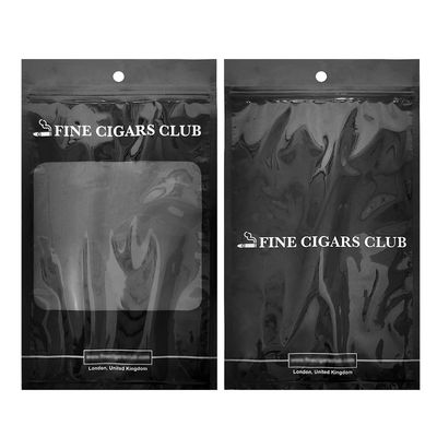 Kendi Geliştirdiği Plastik Ambalaj Poşeti - Puro Poşetleri / Fermuarlı ve Pencereli Nemli Puro Poşeti