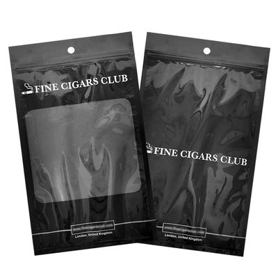 Kendi Geliştirdiği Plastik Ambalaj Poşeti - Puro Poşetleri / Fermuarlı ve Pencereli Nemli Puro Poşeti