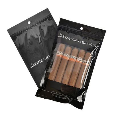 Kendi Geliştirdiği Plastik Ambalaj Poşeti - Puro Poşetleri / Fermuarlı ve Pencereli Nemli Puro Poşeti