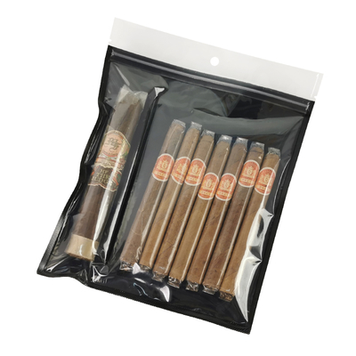 Yeni Tasarım Nitelik Dayanıklı Plastik Humidor Çantaları Fermuarlı Tazelik Koruyan Nitelik Sigara Depolama ayrı yuva ile