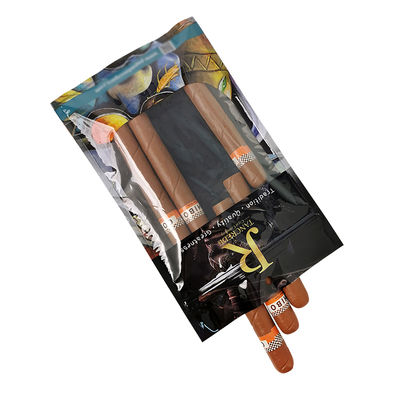 Özel Baskılı Plastik El Tipi Sigara Sarma Aksesuarları Özel Tütün Puro Seyahat Çantası Ambalaj Poşetleri İçin