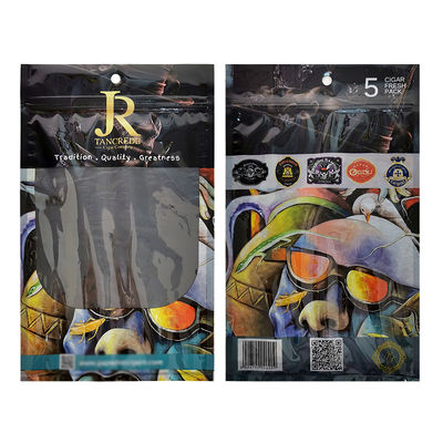 Özel Baskılı Plastik El Tipi Sigara Sarma Aksesuarları Özel Tütün Puro Seyahat Çantası Ambalaj Poşetleri İçin