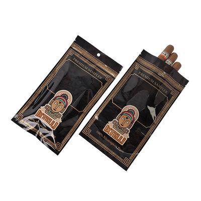 Özel Mylar Tütün Çantası Koku Geçirmez Puro Kılıfı Ziplock Yaprak Ambalajı Humidor Isı Yalıtımlı Plastik Folyo taşınabilir puro nemlendirici