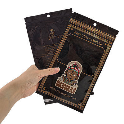Özel Mylar Tütün Çantası Koku Geçirmez Puro Kılıfı Ziplock Yaprak Ambalajı Humidor Isı Yalıtımlı Plastik Folyo taşınabilir puro nemlendirici