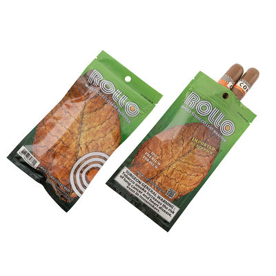 Özel Baskı Plastik El Dolaştırma Sigara Aksesuarları Tütün Ziplock Sigara Torbası Nemlendirici Ambalaj Çantaları