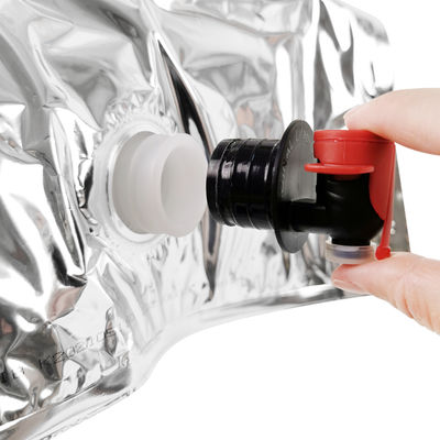 Özel Alüminyum Şeffaf Biberon Torbası 5L Meyve Suyu Ambalajı İçecek Kesesi Kutuda Şarap Torbası