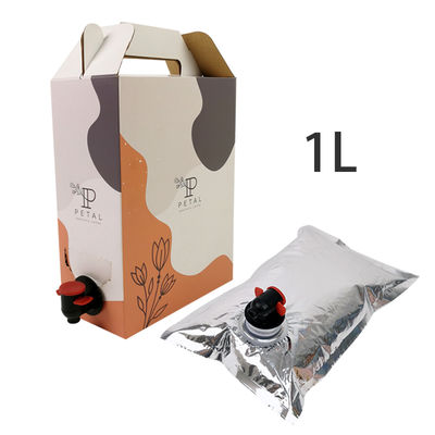 1L/2L/3L Özel Kahve Kutusu Tek Kullanımlık Kahve Torbası, Valfli Dağıtıcı ile