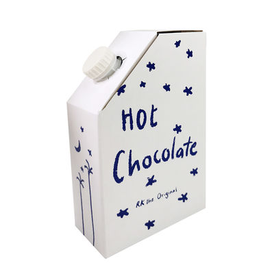 1L 3L 5L Kraft Kağıt Kahve Kutusu BIB Çanta Kahve Kutusunda Tek Kullanımlık Kahve Torbası Kutuda Valfli Sıvı Dağıtıcı