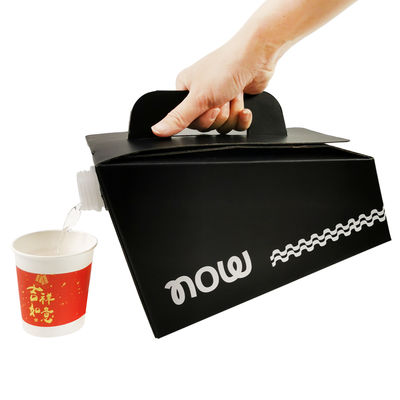 Özel Logo Yazdırma 1L 2L 3L 5L 10L Tek kullanımlık Kahve İçecek Şarap Bib Çantası Kutusu Dağıtıcı Kahve Alışveriş Aseptik Çantası Kutusu