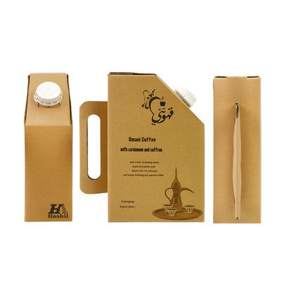 1L / 2L / 3L / 5L içecek poşeti tek kullanımlık tutmaca kahve bib poşeti kutuda Valflı şarap kahve kutusu dağıtıcısı